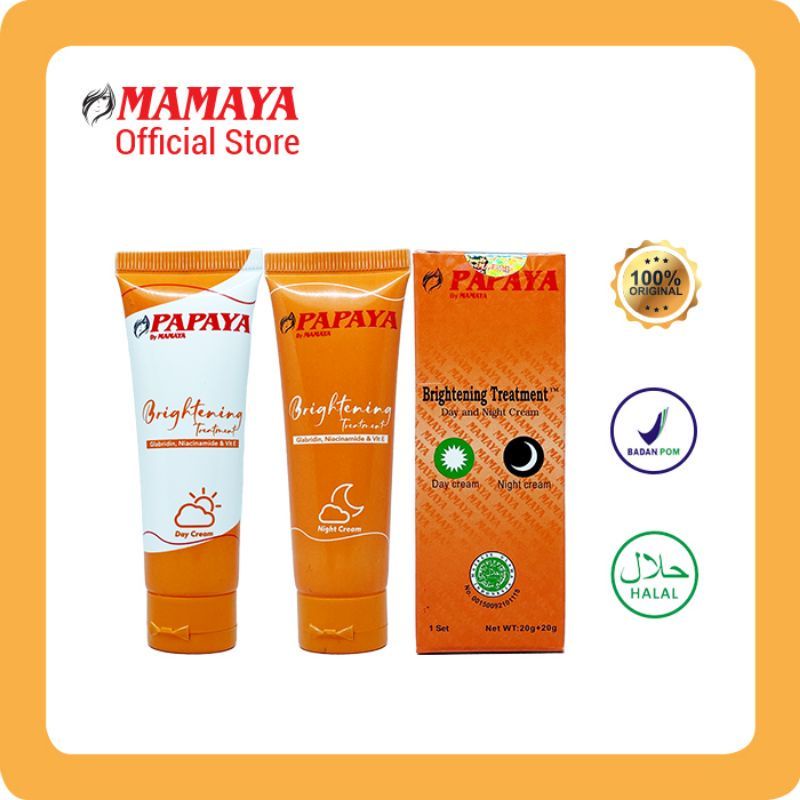 CS1 Papaya Brightening Treatmen Cream Day &amp; Night Cream | Paket Cream Papaya by Mamaya COD