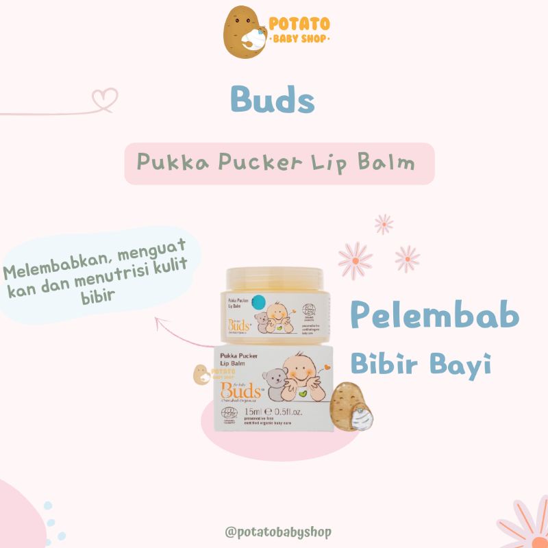 Buds Organics - Pukka Pucker Lip Balm ( Semua Usia)