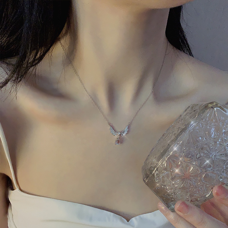Kalung KL105 Perak / Silver S925 Premium Fashion Wanita Kalung unik Lucu Keren /Deluna/BS