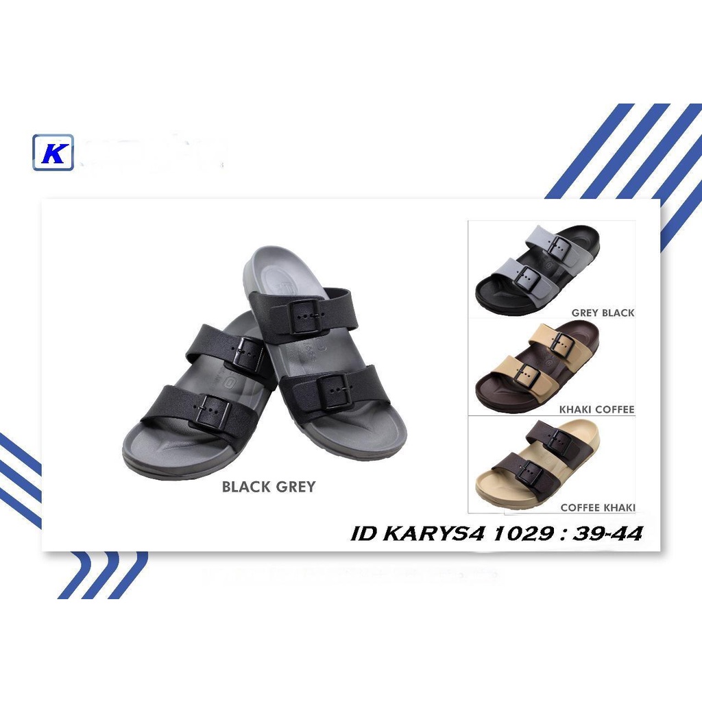 DULUX 263A SANDAL KARET SANDAL KASUAL SLIDE HARIAN