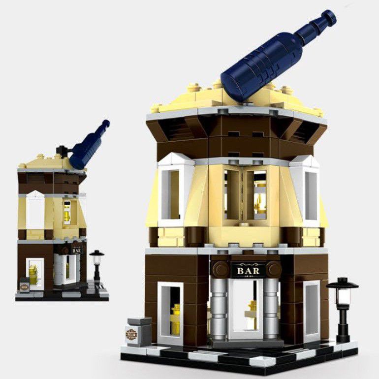 Mainan balok sluban corner bar - mainan bricks