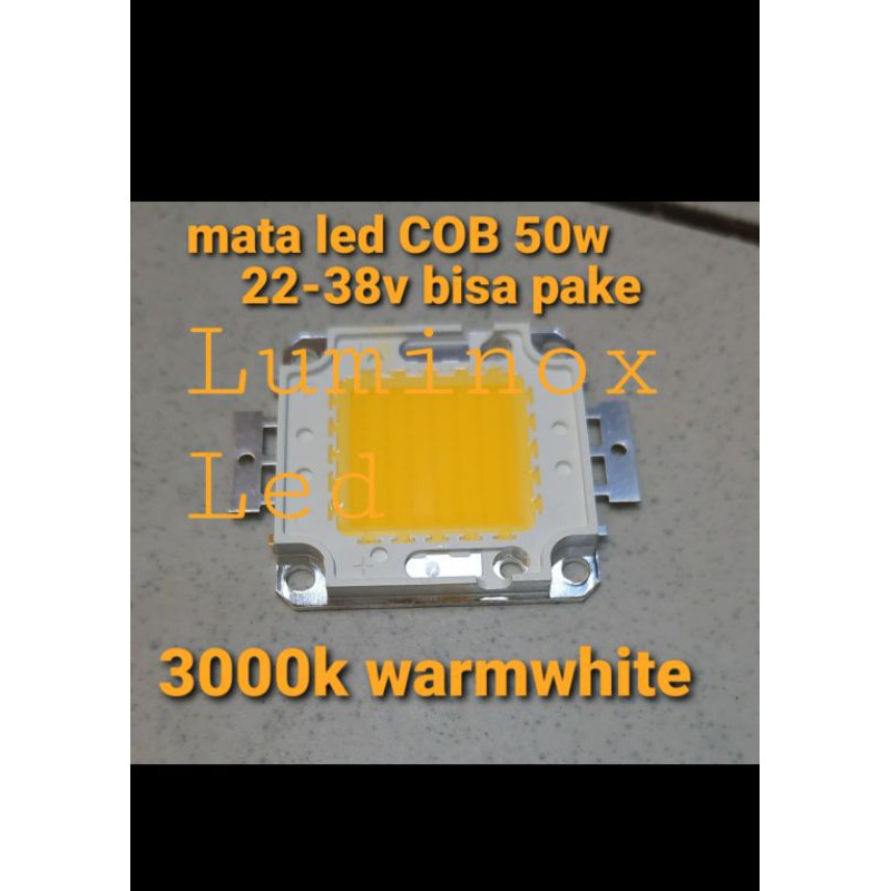 mata led 50watt 50 w kuning 3000k warmwhite chip led COB 50 watt 50w / mata led pju cobra dan sorot