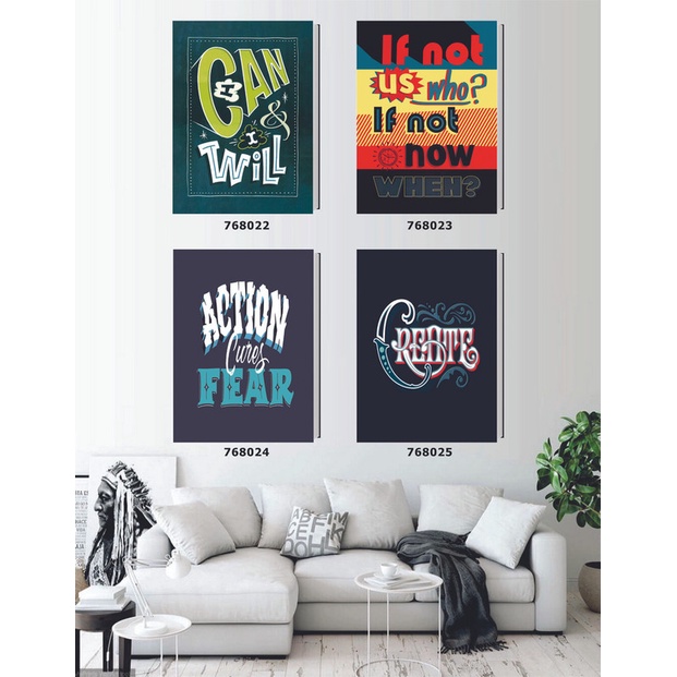 

Buku Tulis / Notebook / A5 Jepang / Typography / Set 2506