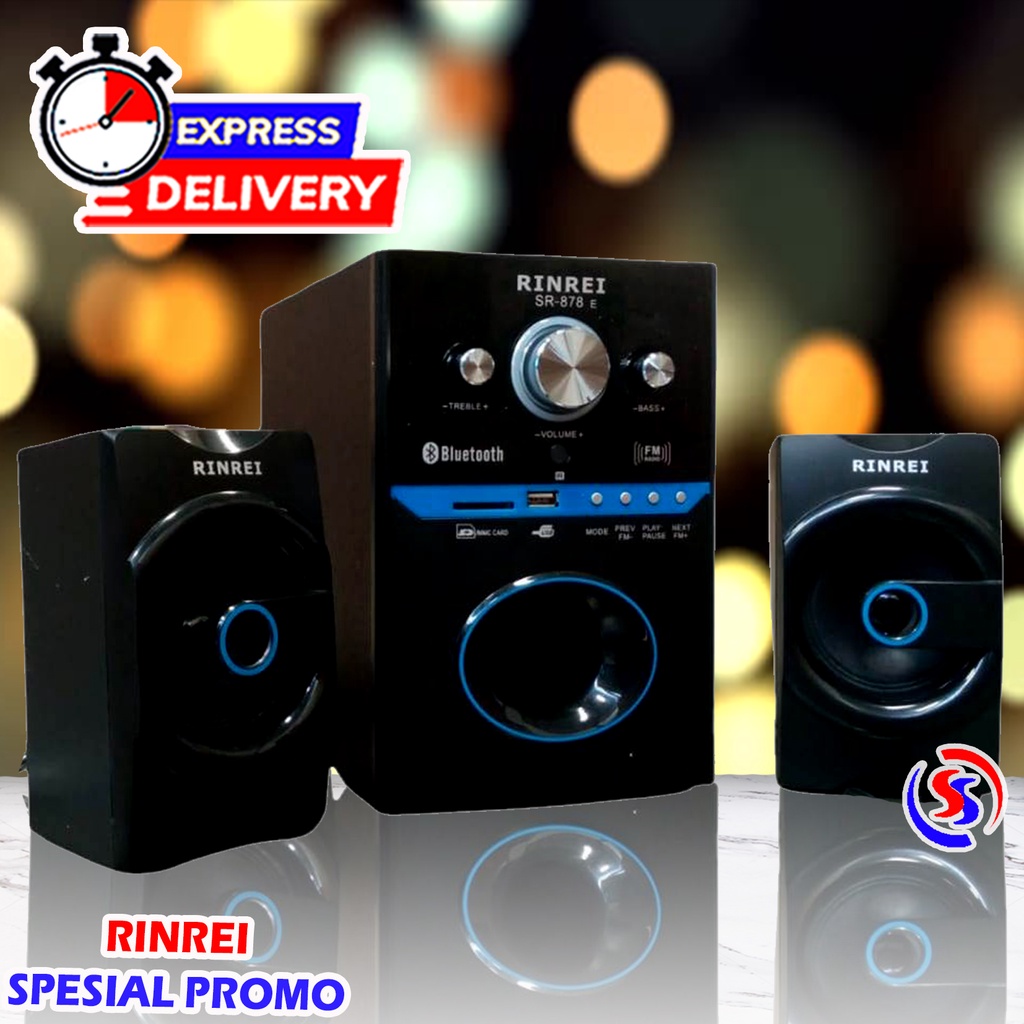 SPEAKER BLUETOOTH MULTIMEDIA RINREI 878E GARANSI RESMI