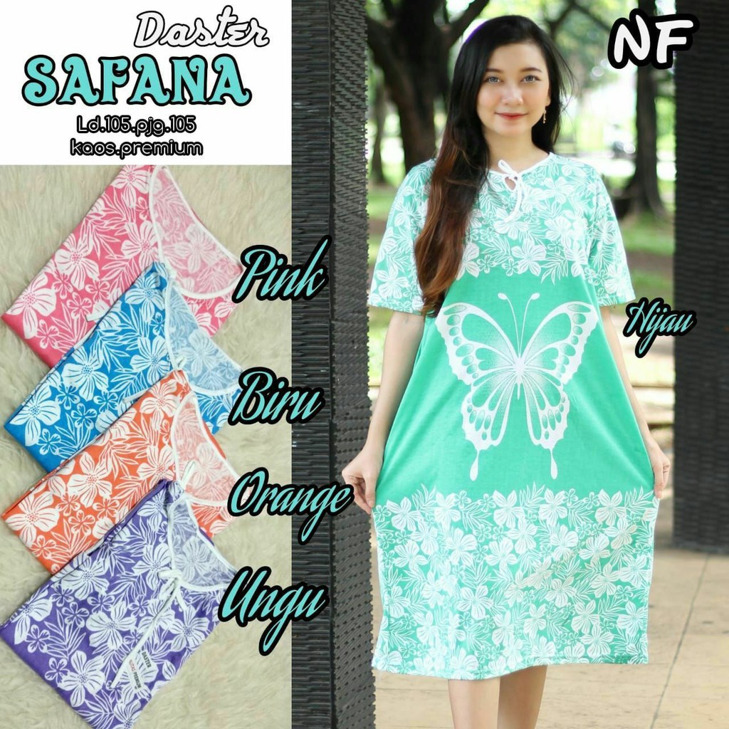 Daster Kaos Safana / Daster Murah / Daster Adem / Daster Bali / Daster Batik Pekalongan