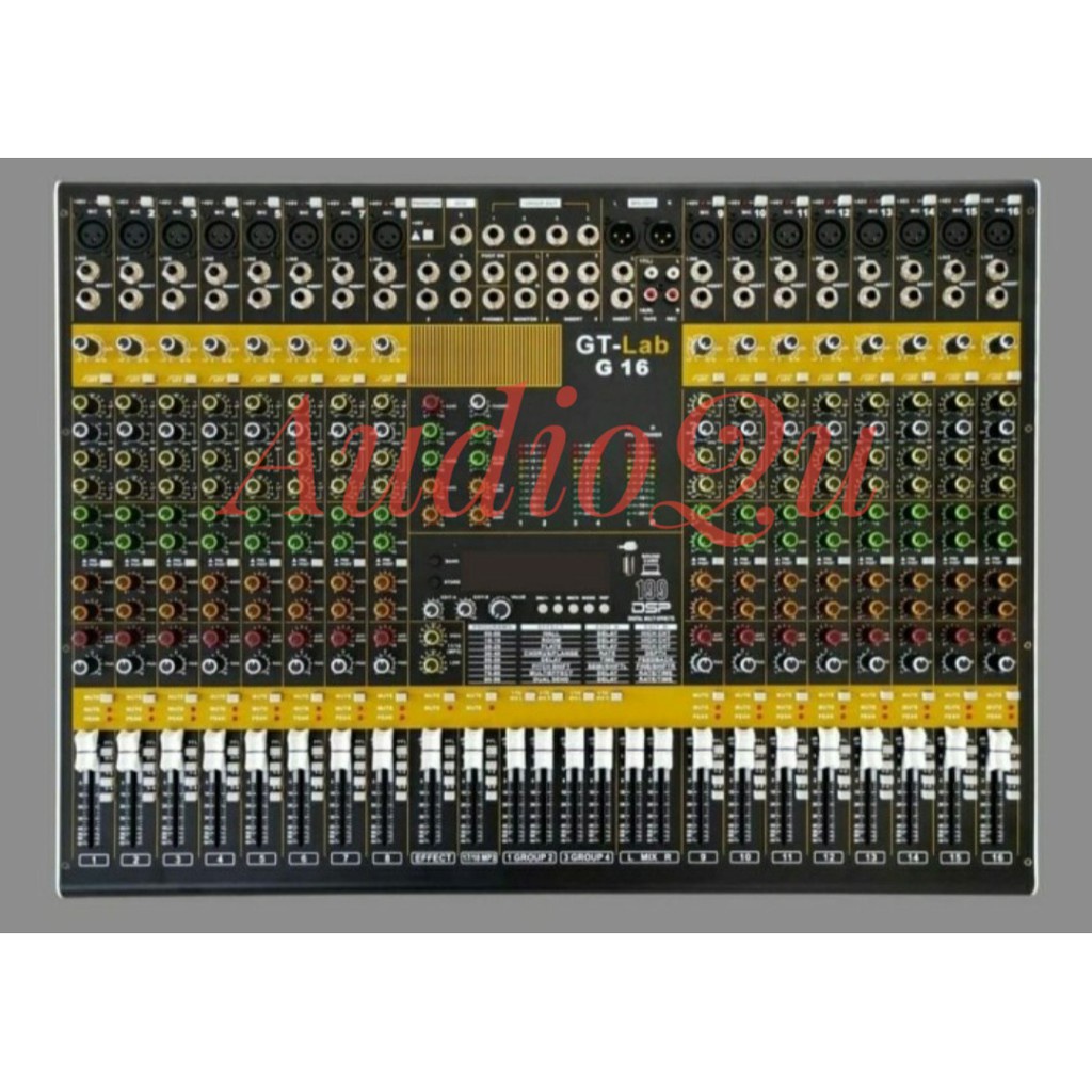 PROMO HARGA MURAH  PROMO HARGA MURAH  Mixer Audio GT LAB G16/ GT LAB G 16 16Channel By RDW Original