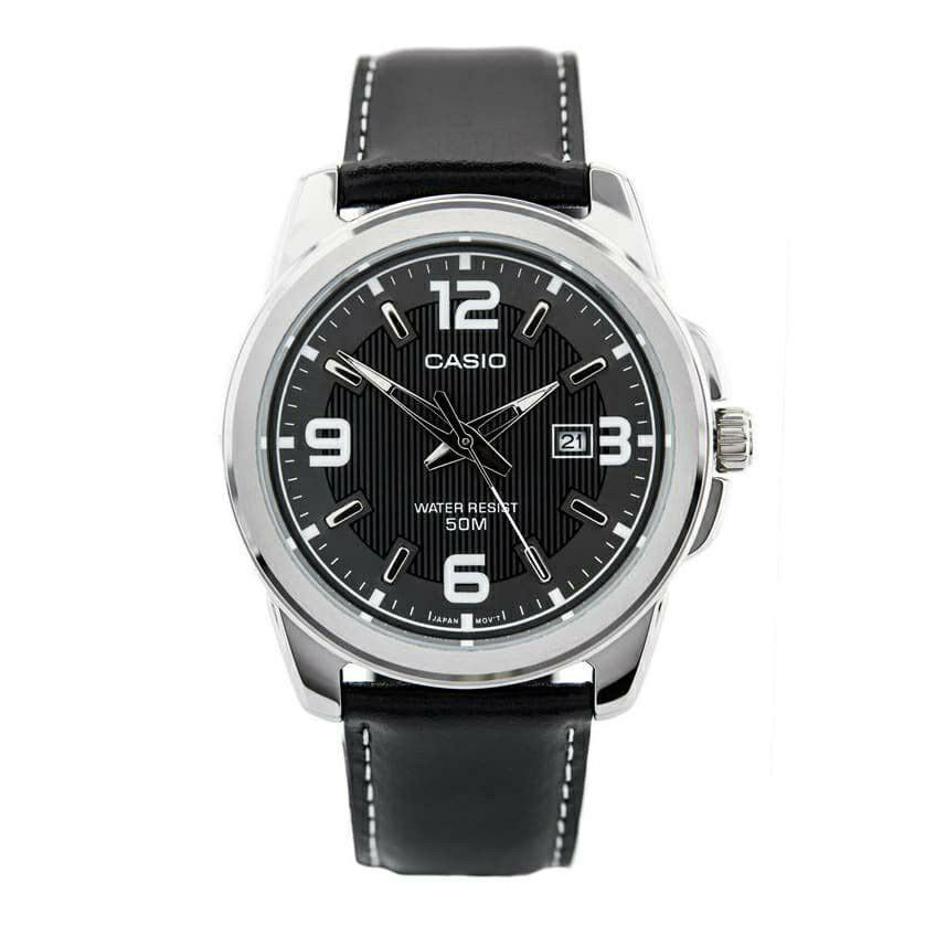 Jam Tangan Pria Casio Kulit Original Garansi Resmi1810