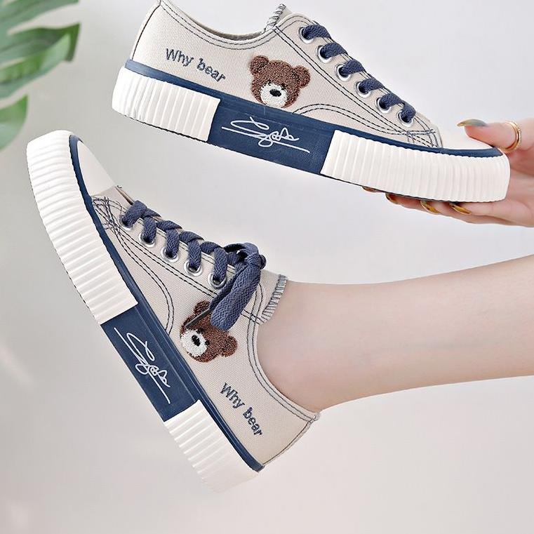 TNG.11Au22ᴾ– AKC00SW301A Sepatu sneakers wanita import korea ori empuk dan nyaman sneaker canvas air