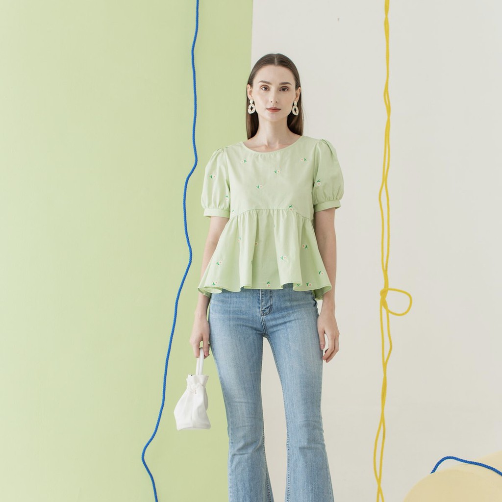 Oudre Namu Top Sage Green