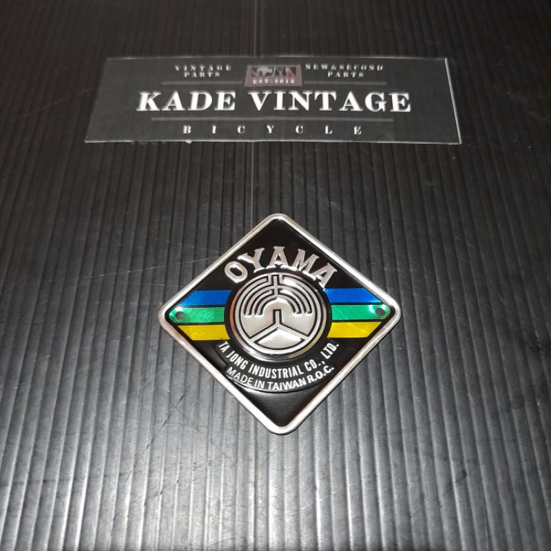 Head badge Oyama Taiwan part original BMX emblem - brand name vintage part OSBMX OLD school BMX toto