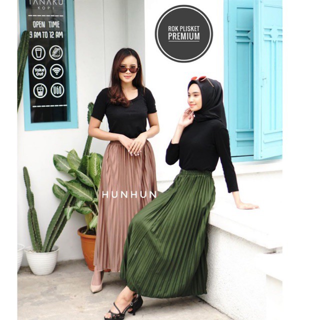 (PREMIUM) ROK PLISKET PREMIUM PUSATGROSIR_SOLO ROK WANITA PRISKET BAWAHAN MUSLIM FASHION BKK ROK PLISKET PREMIUM // HYGET SUPER