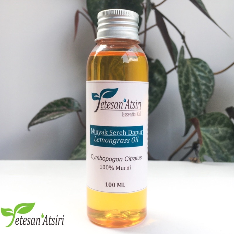 100ml minyak atsiri serai sereh dapur murni 100% lemongrass pure essntial oil 100% aromatherapy