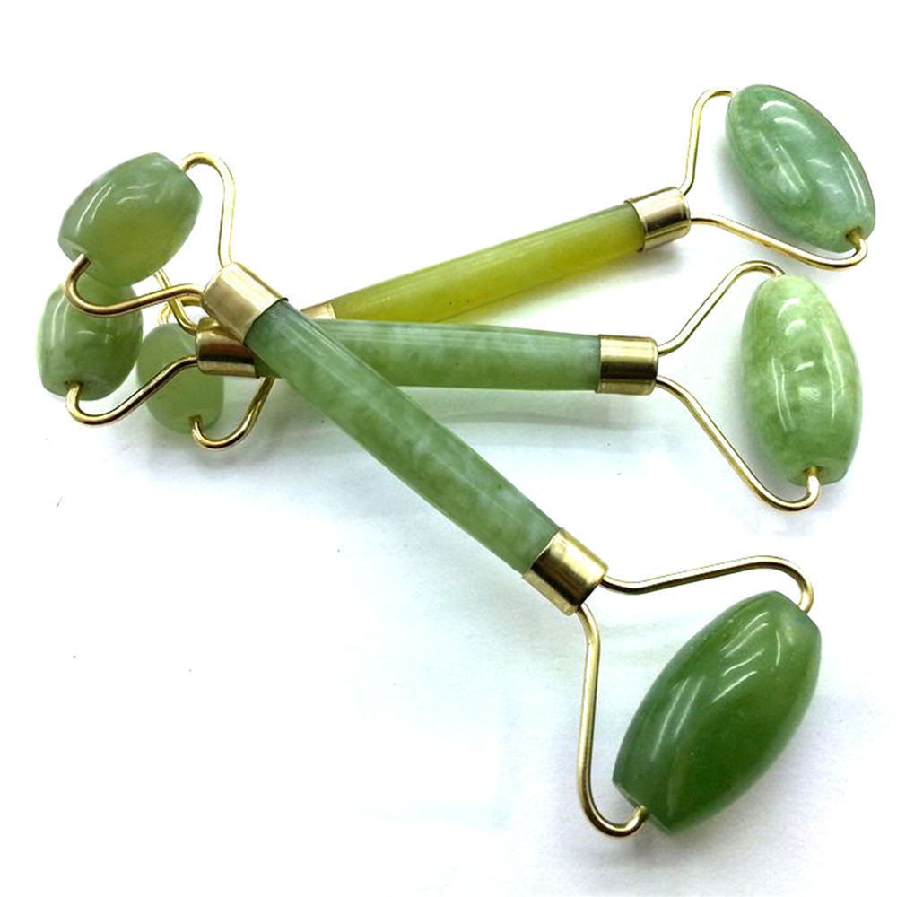[SALE] Roller Pijat Batu Alam Giok Hijau Facial Massage Anti Kerut - Jade Roller Untuk Wajah Tirus