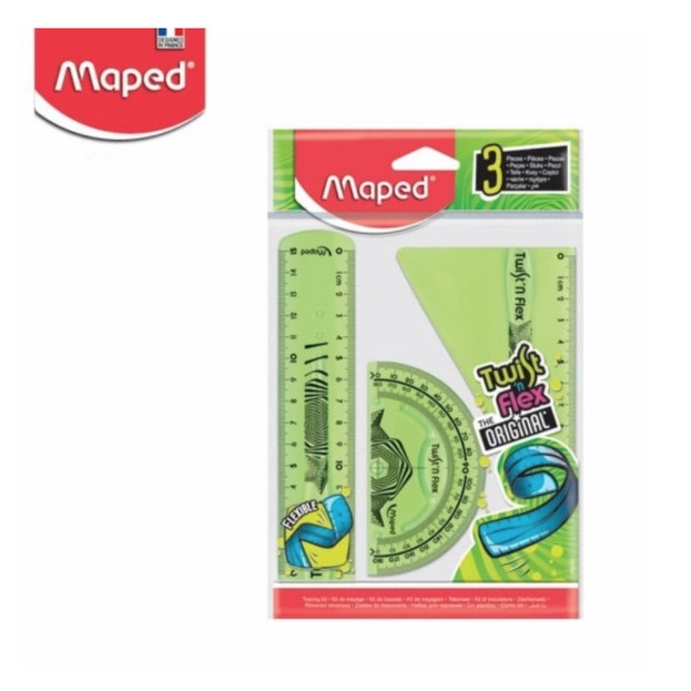

Sale Penggaris 15 Cm Segitiga Busur Maped Twist Set 3 Lentur Anti Patah Promo