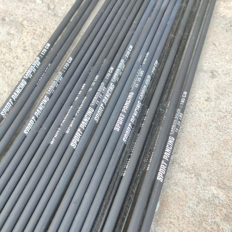 Blank Carbon Sutet Solid Sport Pancing Sudah Bubut 140cm ~ 220cm –JTR.31My22ѕ