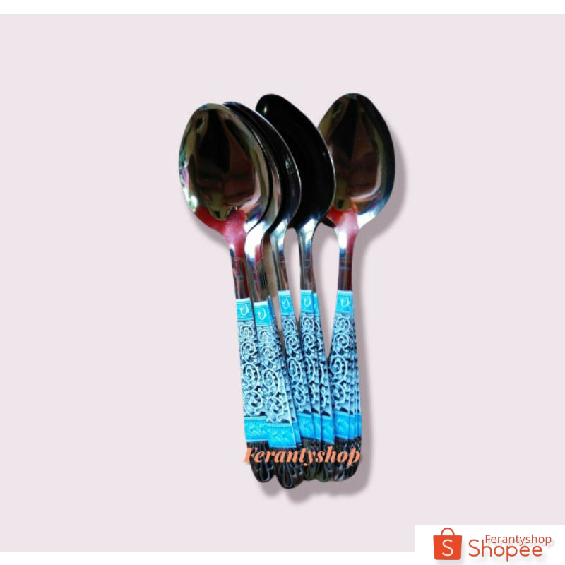 Hot item Sendok Makan Batik Stainless 1lusin 12buah / Stainless Steel
