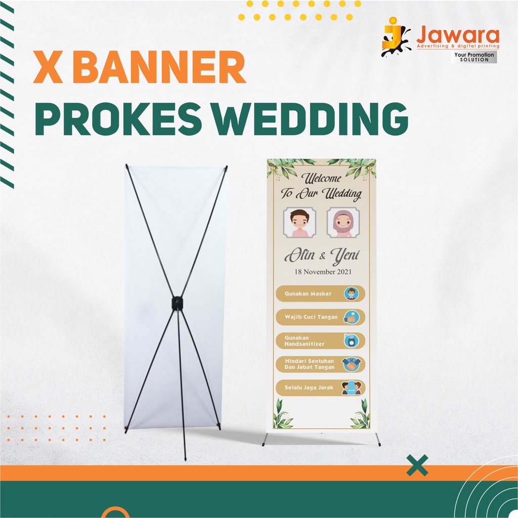 PAKET STAND BANNER X-BANNER |WISUDA|PROKES|WEDDING|WARUNG|KOREANFOOD| FREE DESAIN | MALANG