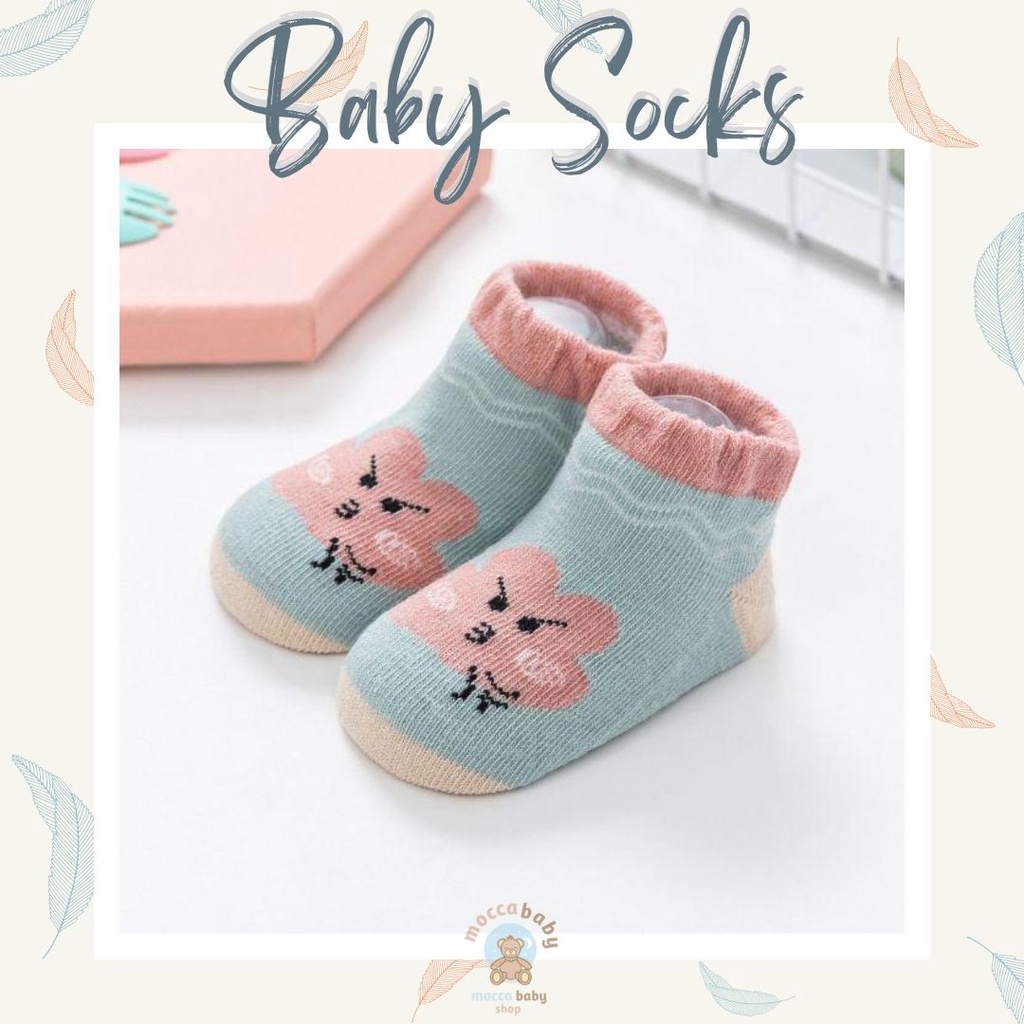 MBSS - Kaos Kaki Bayi Anak Laki Laki Perempuan Import Berkualitas newborn - 12 Bulan / COBY