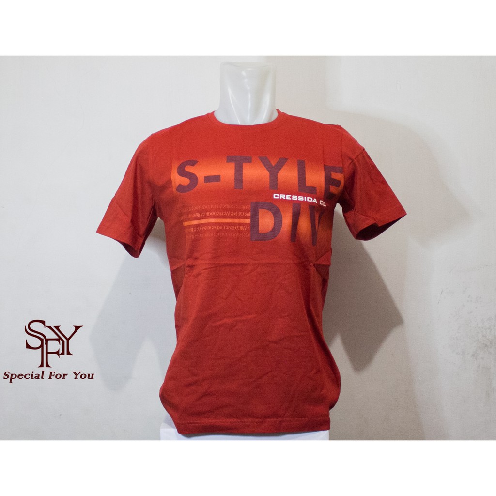  KAOS PRIA CRESSIDA  ORIGINAL SLIMFIT NOSHK 991192 