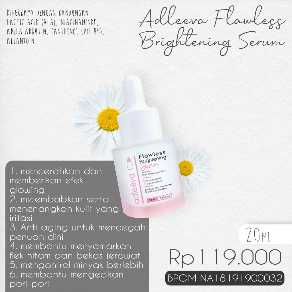 ADLEEVA BY ADEEVA Paket Complete Whitening Series Skincare Original Glowing-7