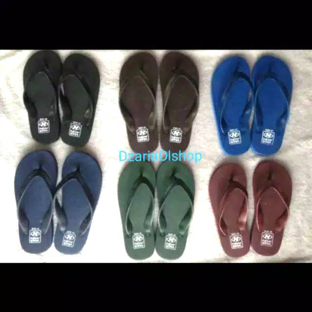 sandal jepit pria / new era miami grosir isi 6 pasang