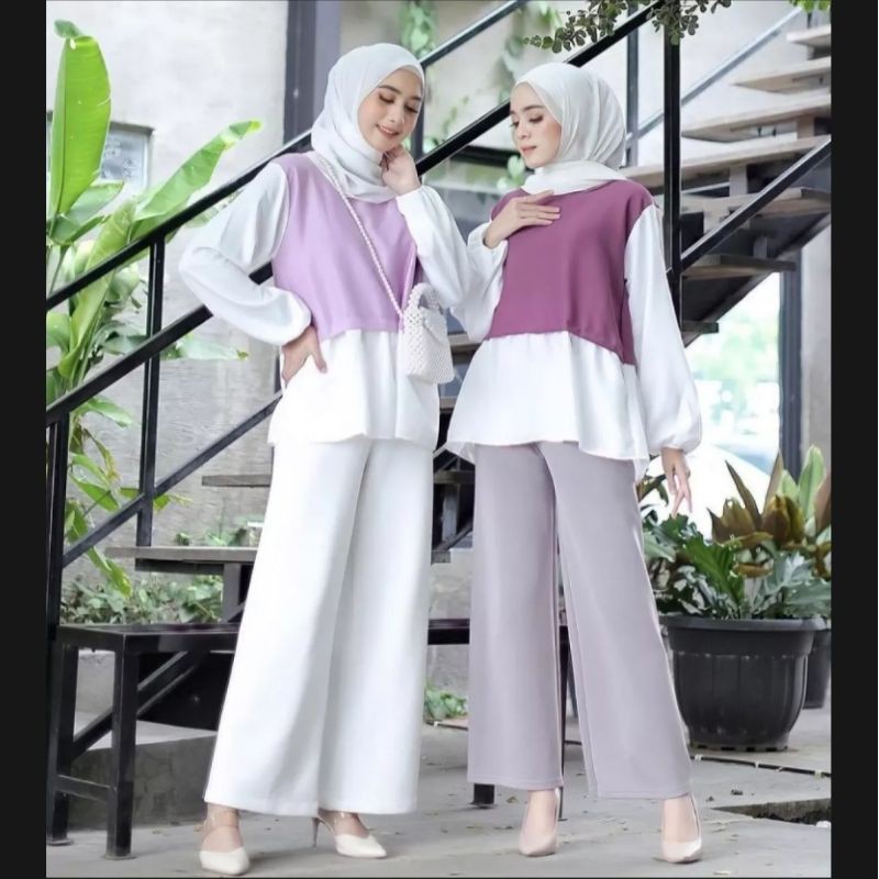 KANZA BLOUSE / atasan terbaru / bluse lucu / terlaris / moscrepe