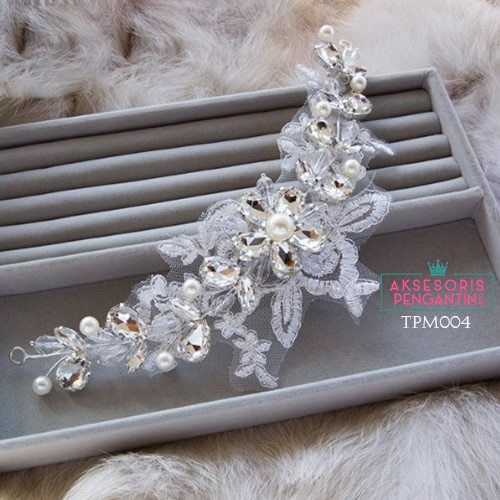 [STOCK TERBATAS] AKSESORIS RAMBUT HEADPIECE WANITA TIARA PENGANTIN MODERN TPM004