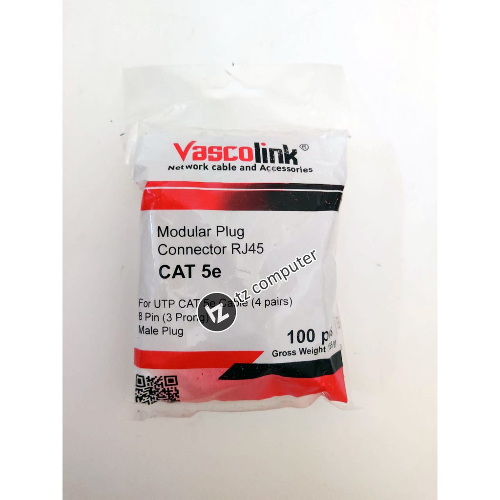 Vascolink Konektor RJ45 Cat 5 100pcs