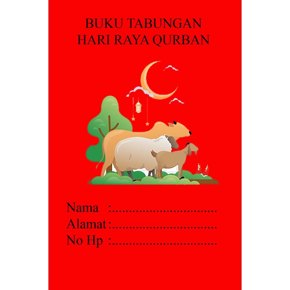 

BISA CUSTUM BUKU TABUNGAN QURBAN