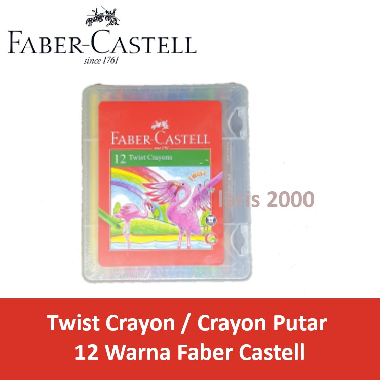 

Twist Crayon / Crayon Putar Faber Castell 12 warna
