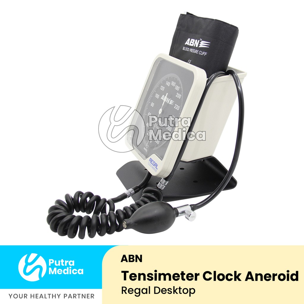 ABN Tensimeter Regal Clock Aneroid Desktop Model / Tensi Jarum Meja / Alat Ukur Tekanan Darah