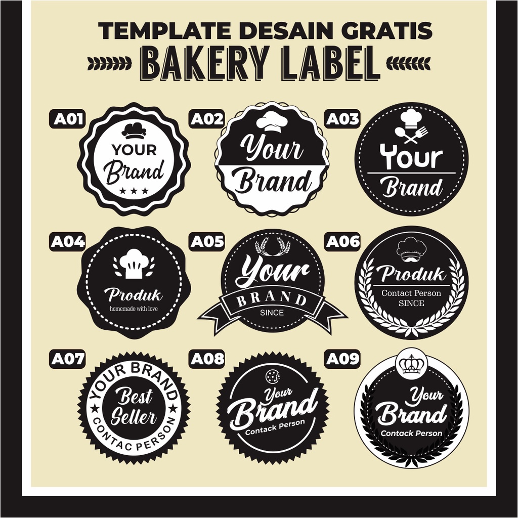 

CETAK STIKER Cutting Olshop Makanan Miniman / STICKER LABEL botol toples