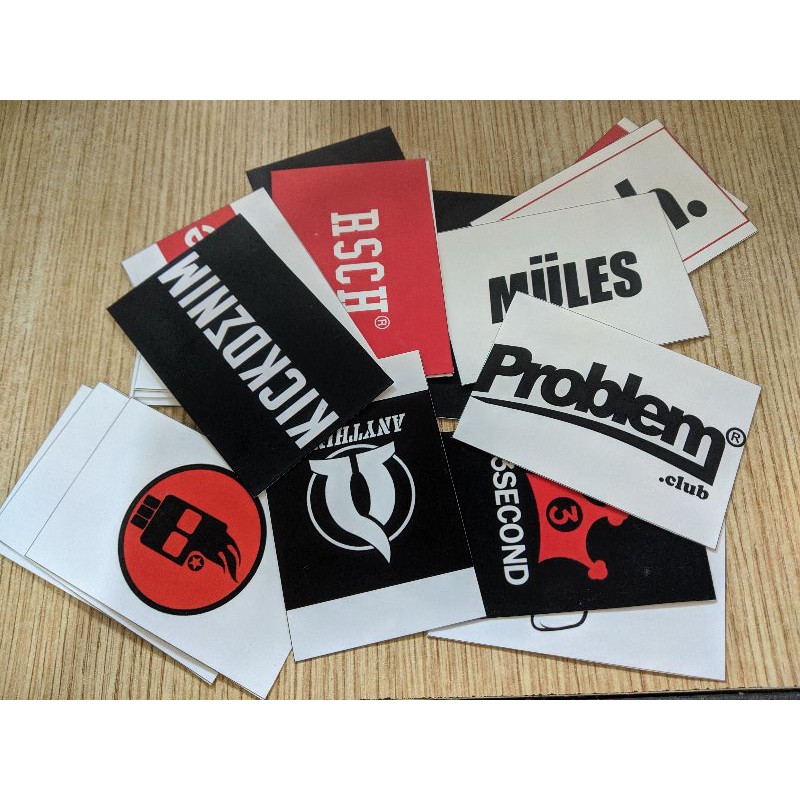 

Stiker Logo Brand Lokal isi 10pcs Anti Air