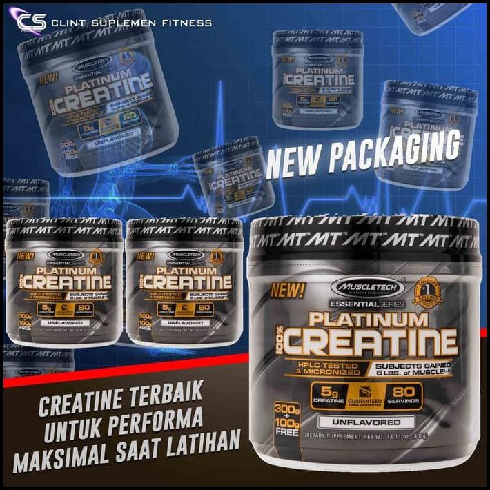 MUSCLETECH: PLATINUM 100% CREATINE 400 GRAM MANJUR