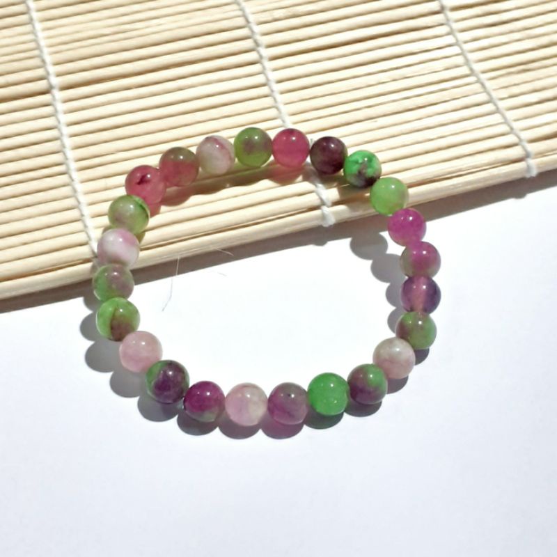 Gelang Batu Ruby Tanzania Asli Batu Alam