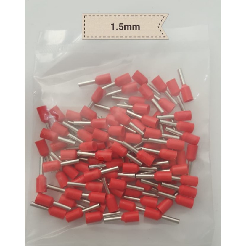 Skun Ferules 1,5mm / Verules 1,5mm / Skun Kabel Ferulles 1.5mm / Skun Tusuk 1.5mm / Ferules Isolated