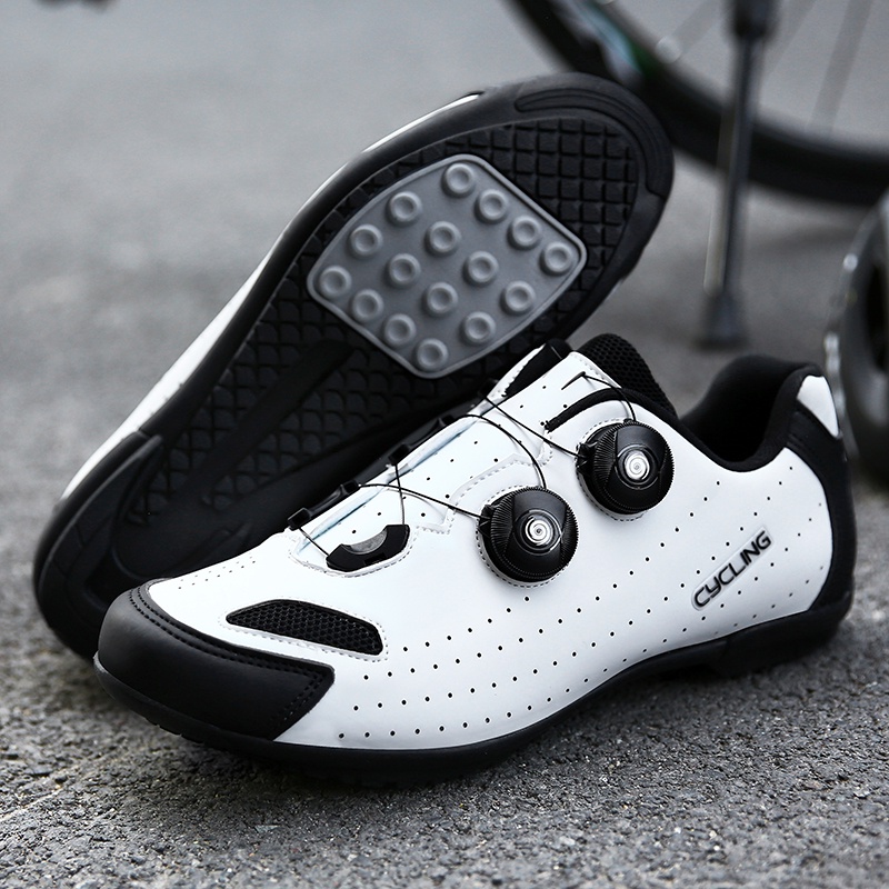 Terbaru Sepatu Sepeda Pria Dan Wanita Roadbike Original Flat Non Cleat Gowes Shoes Profesional Import Outdoor 110