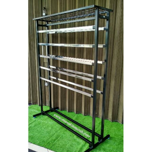 Rak Jilbab Susun Besi | Gawang Jilbab Susun Besi