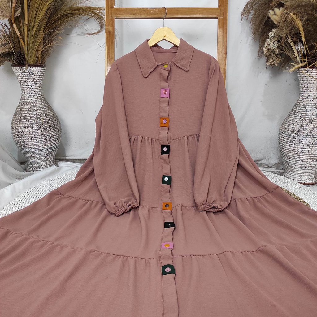 Sonya Midi Dress Crinckle Airflow