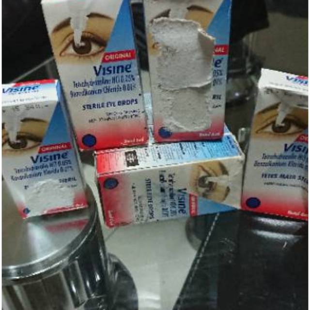 VISINE TETES MATA ORIGINAL (Dus bekas Basah)