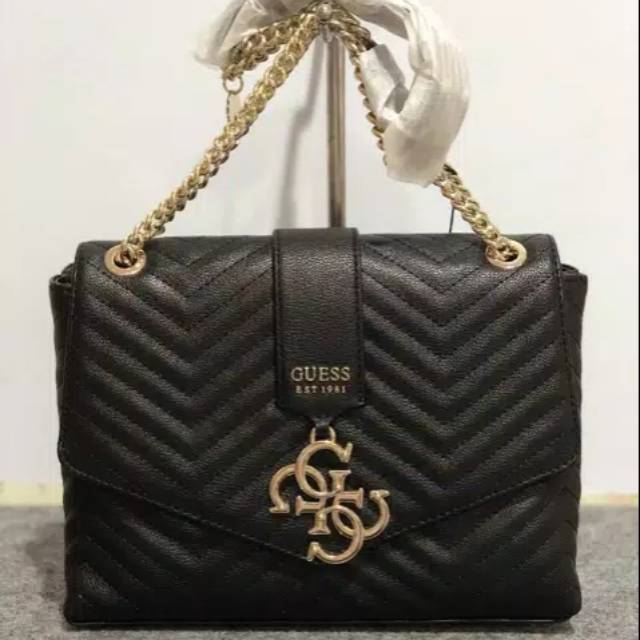 Tas Original guess violet sling bag