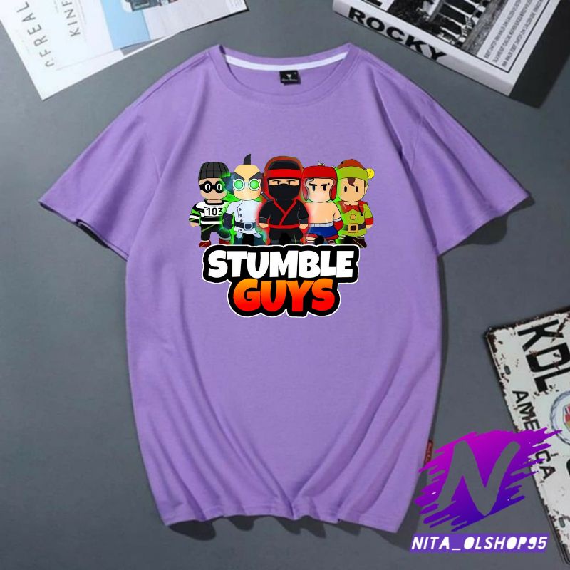 kaos anak stumble guys baju anak stumble guys premium stumble guys