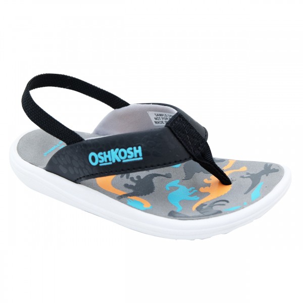 Sepatu Sandal Anak Laki-Laki, Nassau Td Black/Black 2 Oshkosh