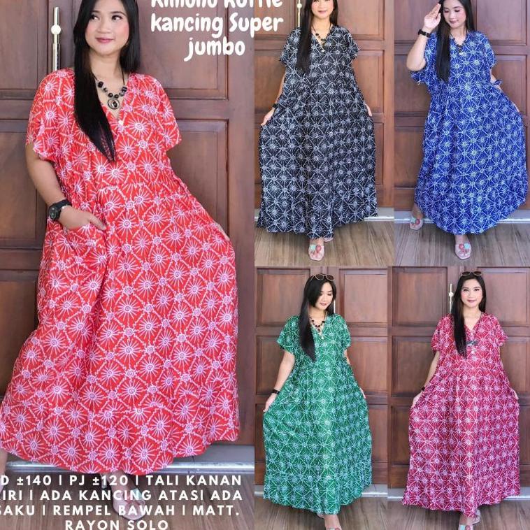 RUMAH DASTER ZAHRA Daster Kimono Jumbo LD 140, LD 120, LD 110 {NAB.26Ma22ž}