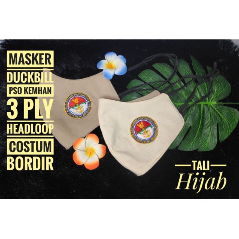 Masker Kemhan Duckbill Logo Bordir