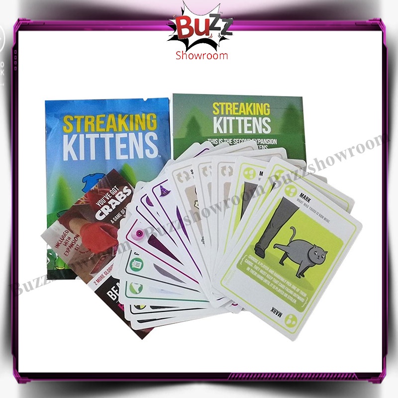 Streaking kittens (2nd expansion to the Exploding kittens) Card Game