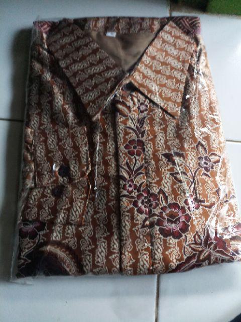 Kemeja Batik Pria Ppbtk07 Modern Lengan Panjang Casual Modis Trendy Masa Kini M L Xl Asli Pekalongan