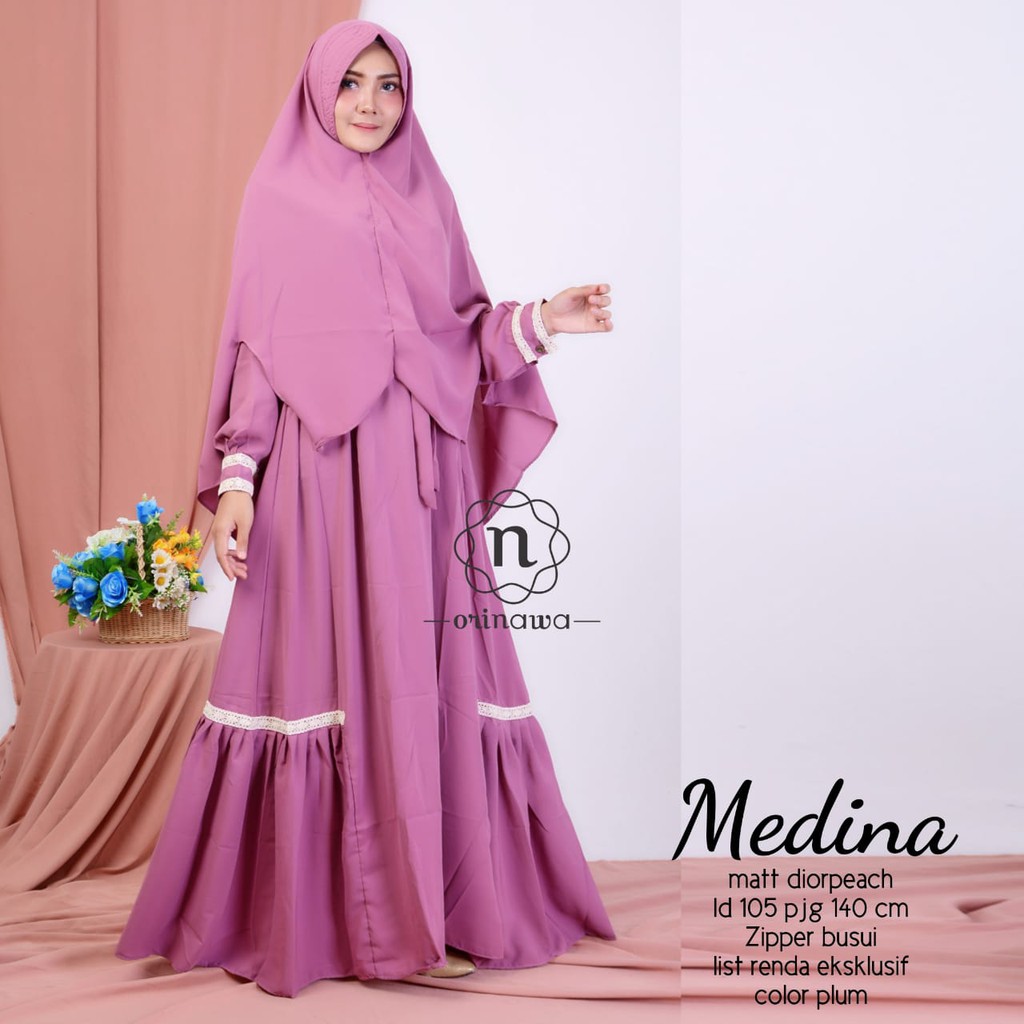 MEDINA SYAR'I SET KHIMAR SYAR'I BY NAWA BAHAN PREMIUM