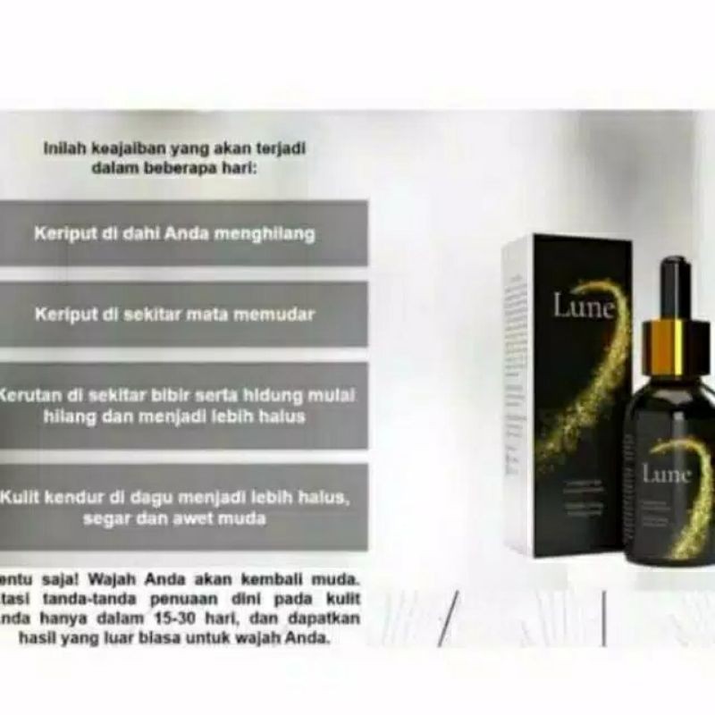 New Formula Lune Serum Anti Aging Berbadan BPOM | Serume Lune Asli | Serum Lune