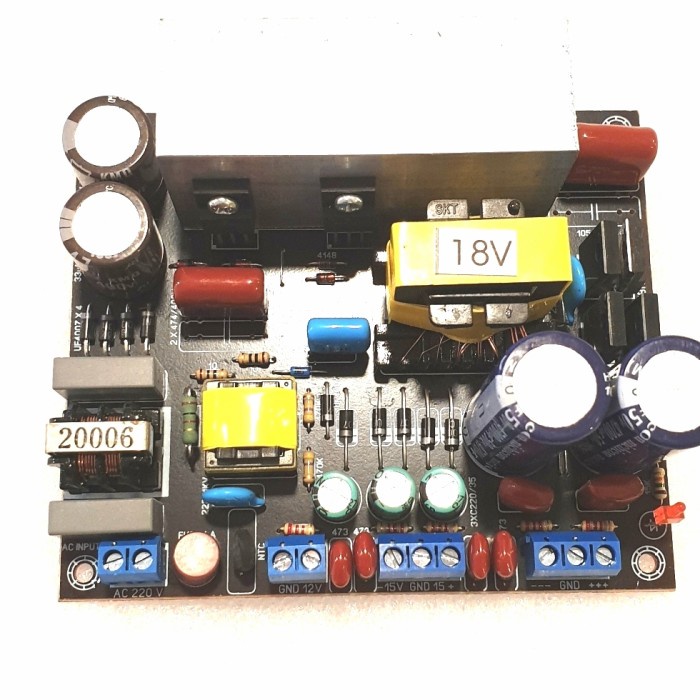 SMPS TRAFO SWITCHING 10A CT 18V.EXTRA 1.5A CT 15V &0-12V